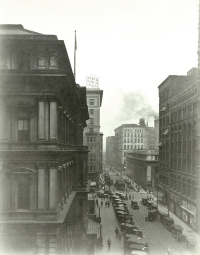 View Looking North up Eighth Street toward Locust Street by W.C. Persons